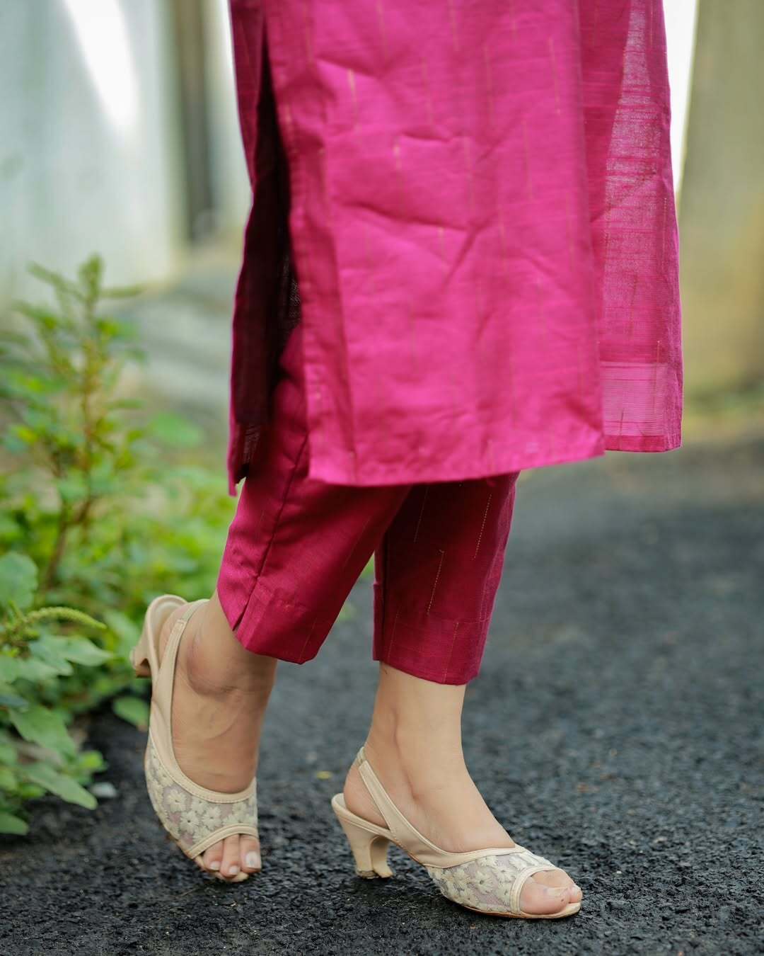 Premium Raw Silk With Zari Weaving Top And Pant